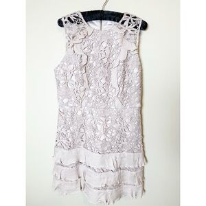 Parker pale pink lace dress 8
